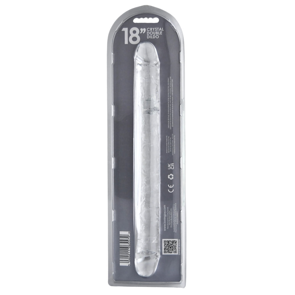 Loving Joy 18 Inch Double Ended Dildo Clear – Double Ended Dildo 18 Inch Length 1.75 Inch Diameter > Dildos > Double Dildos