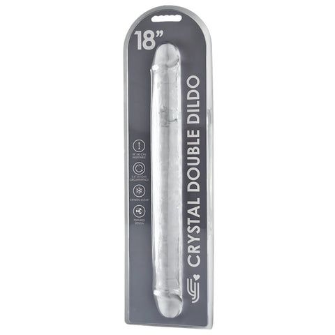Loving Joy 18 Inch Double Ended Dildo Clear – Transparent Double Ended Dildo 18 Inch Length 1.75 Inch Diameter > Dildos > Double Dildos