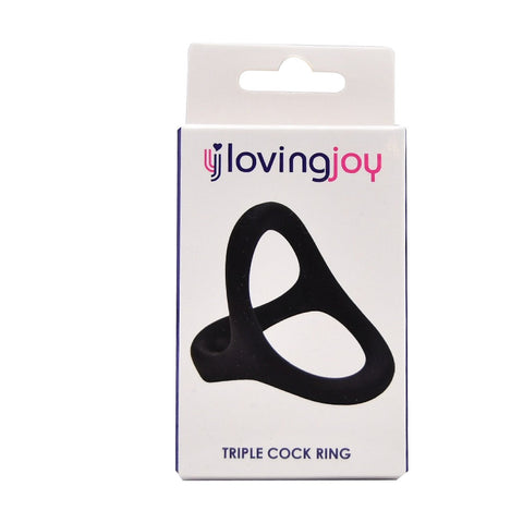 Loving Joy Silicone Triple Cock Ring – Soft Silicone Cock Ring COCK RINGS Sling