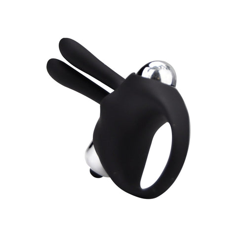 Loving Joy Silicone Vibrating Rabbit Cock Ring – Vibrating Silicone Rabbit Cock Ring 97 x 45 mm Cock Rings Vibrating