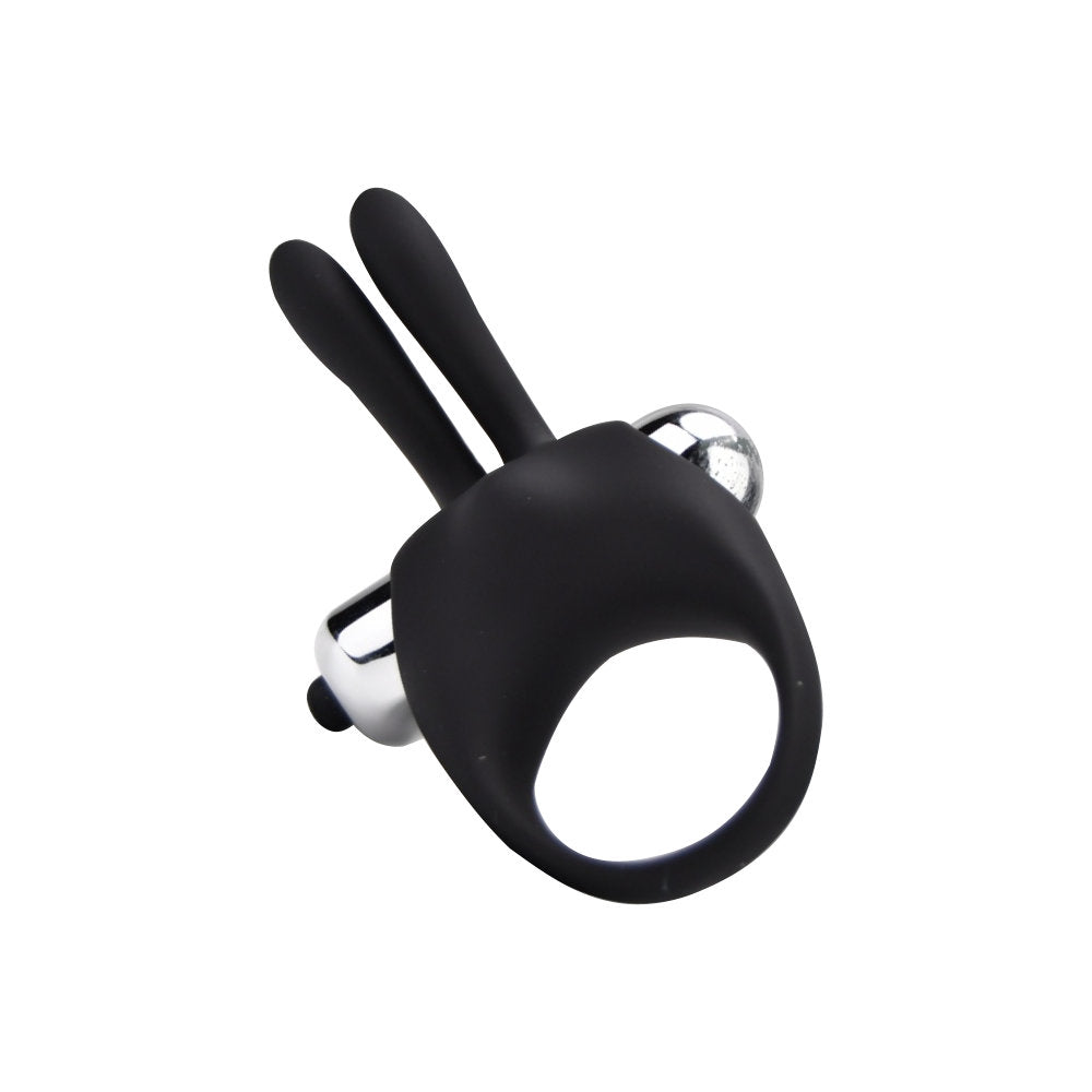Loving Joy Silicone Vibrating Rabbit Cock Ring – Vibrating Silicone Rabbit Cock Ring 97 x 45 mm Cock Rings Vibrating
