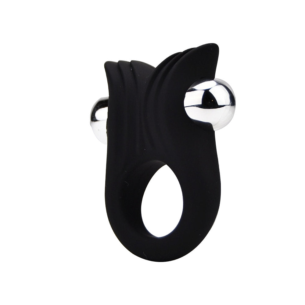 Loving Joy Silicone Vibrating Textured Cock Ring (72 x 45 mm) – Vibrating Silicone Cock Ring > Cock Ring > Vibrating