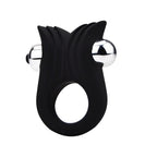 Loving Joy Silicone Vibrating Textured Cock Ring (72 x 45 mm) – Vibrating Silicone Cock Ring > Cock Ring > Vibrating