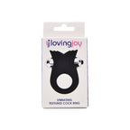 Loving Joy Silicone Vibrating Textured Cock Ring (72 x 45 mm) – Vibrating Silicone Cock Ring > Cock Ring > Vibrating