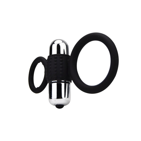 Loving Joy Silicone Vibrating Cock and Ball Ring (103 x 45 mm) – Vibrating Silicone Cock and Ball Ring Cock Rings Vibrating