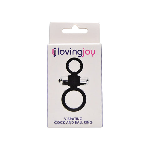 Loving Joy Silicone Vibrating Cock and Ball Ring (103 x 45 mm) – Vibrating Silicone Cock and Ball Ring Cock Rings Vibrating