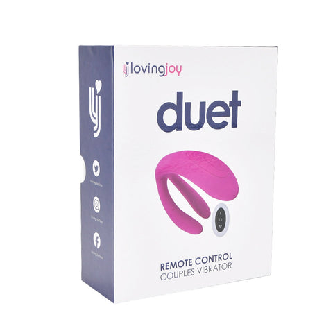 Loving Joy Duet (Silicone) – Remote-Controlled Couples Vibrator 8 Inches Total Length Couples Toys