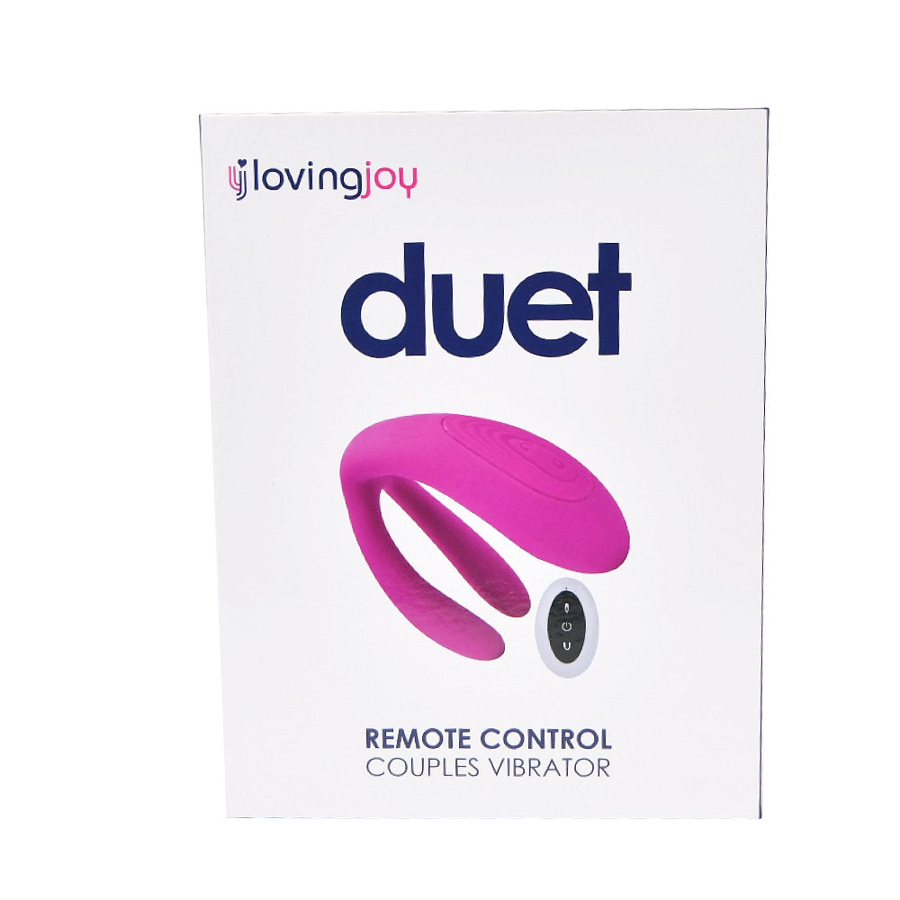 Loving Joy Duet (Silicone) – Remote-Controlled Couples Vibrator 8 Inches Total Length Couples Toys