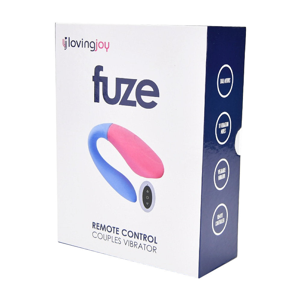 Loving Joy Fuze (USB Rechargeable) Remote-Controlled Couples Vibrator 7.5 Inches – Silicone Vibrator Couples Toys