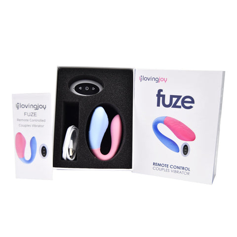 Loving Joy Fuze (USB Rechargeable) Remote-Controlled Couples Vibrator 7.5 Inches – Silicone Vibrator Couples Toys