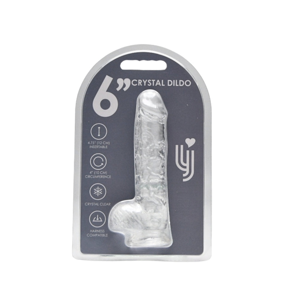 Loving Joy Realistic TPE Dildo With Balls - Suction Base 6.5 Inch > Dildos > Realistic Dildos