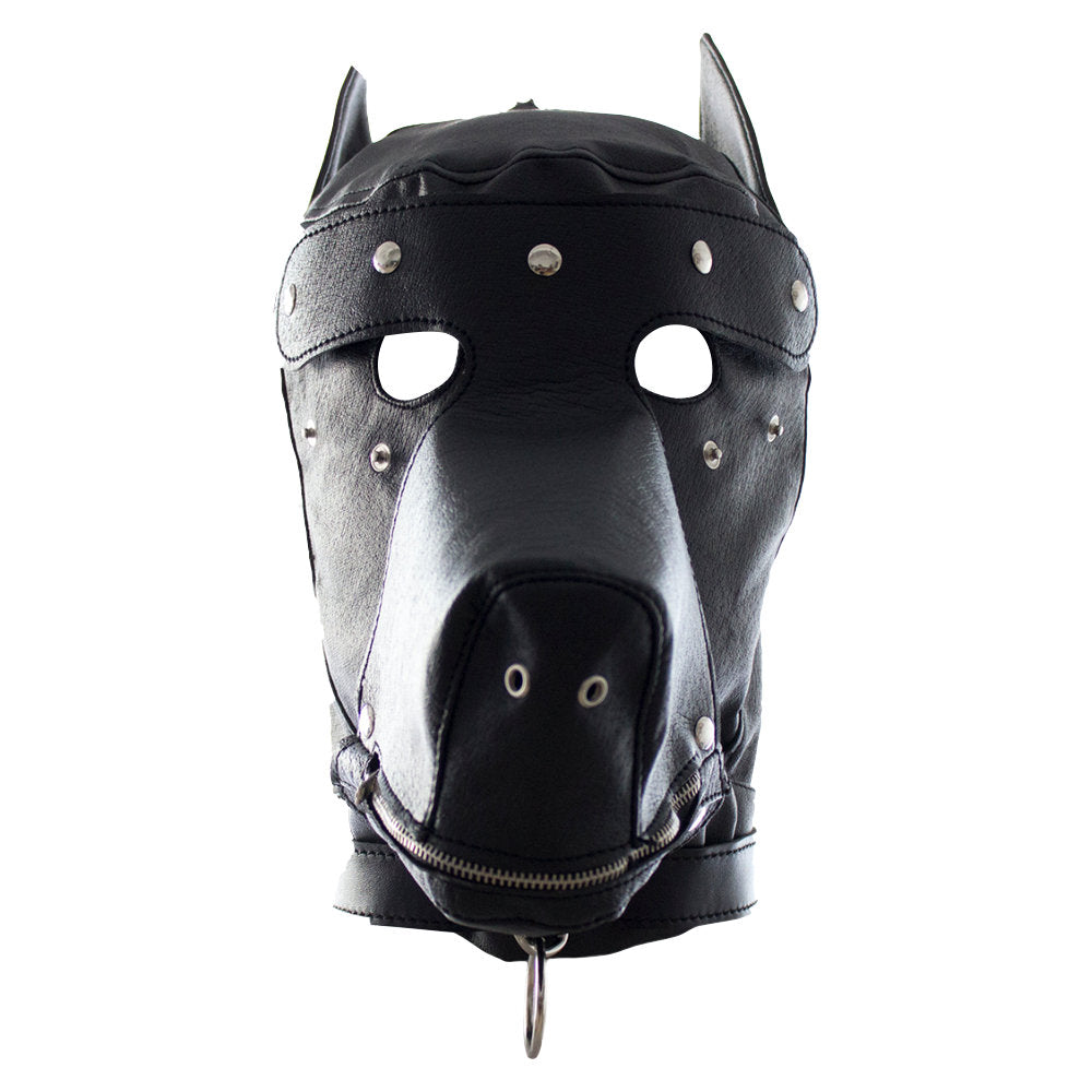 Bound to Please Dog Mask – Bondage Hood With Removable Ears, Snout, Blindfold, and Padded Gag Secondary image