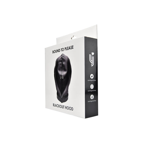 Bound to Please Blackout Hood – Adjustable Sensory Deprivation Hood Bondage Hoods
