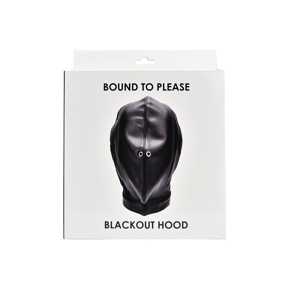 Bound to Please Blackout Hood – Adjustable Sensory Deprivation Hood Bondage Hoods