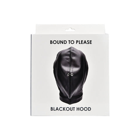 Bound to Please Blackout Hood – Adjustable Sensory Deprivation Hood Bondage Hoods