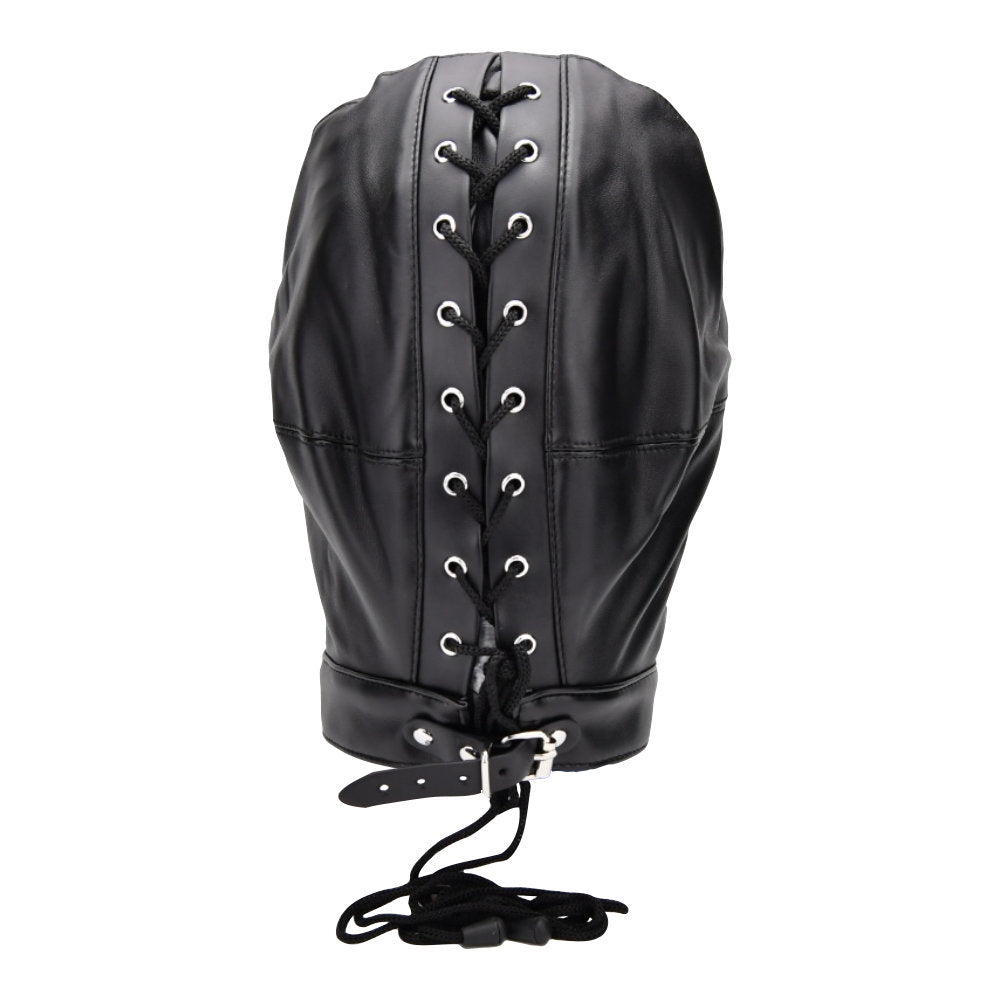 Bound to Please Blackout Hood – Adjustable Sensory Deprivation Hood Bondage Hoods
