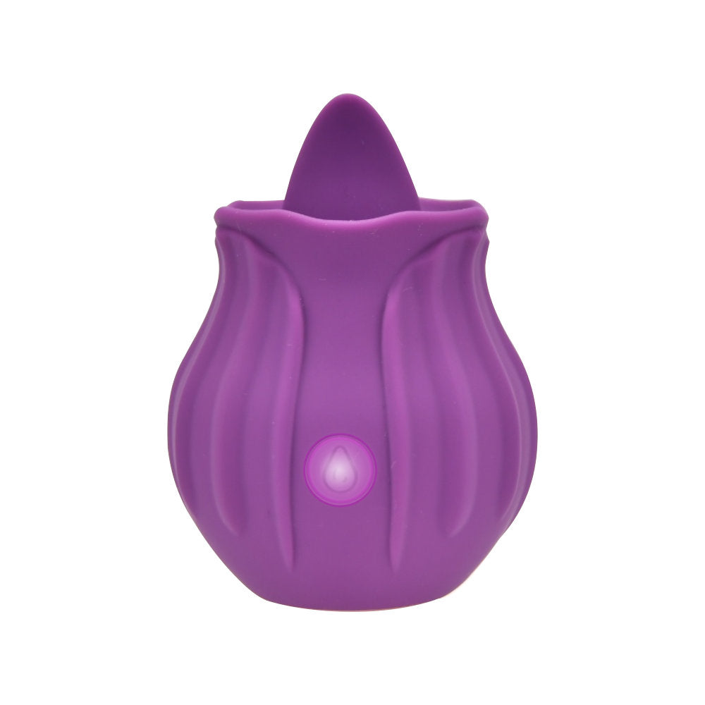 Loving Joy Rose Licking Clitoral Vibrator (Purple) – Waterproof USB Rechargeable Vibrator Rose Stimulators