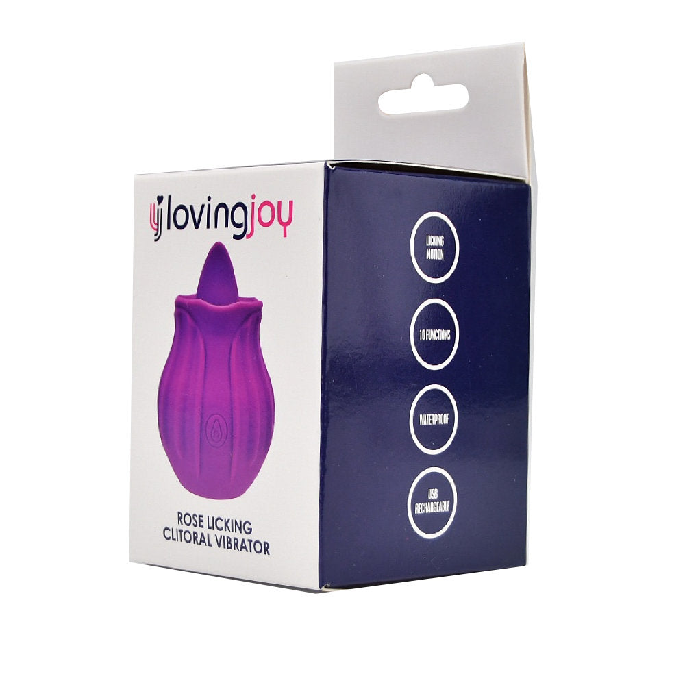 Loving Joy Rose Licking – Waterproof USB Rechargeable Clitoral Vibrator > Sex Toys For Ladies > Rose Stimulators