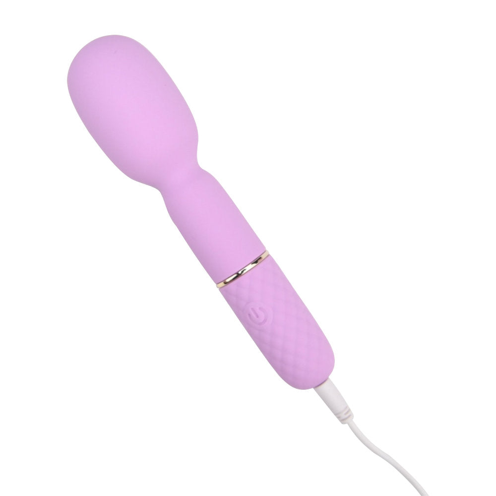 Nauti Petites 10 Speed Wand Vibrator – USB Rechargeable Small Silicone Wand Vibrator 5.5 Inch Length Electric Massager