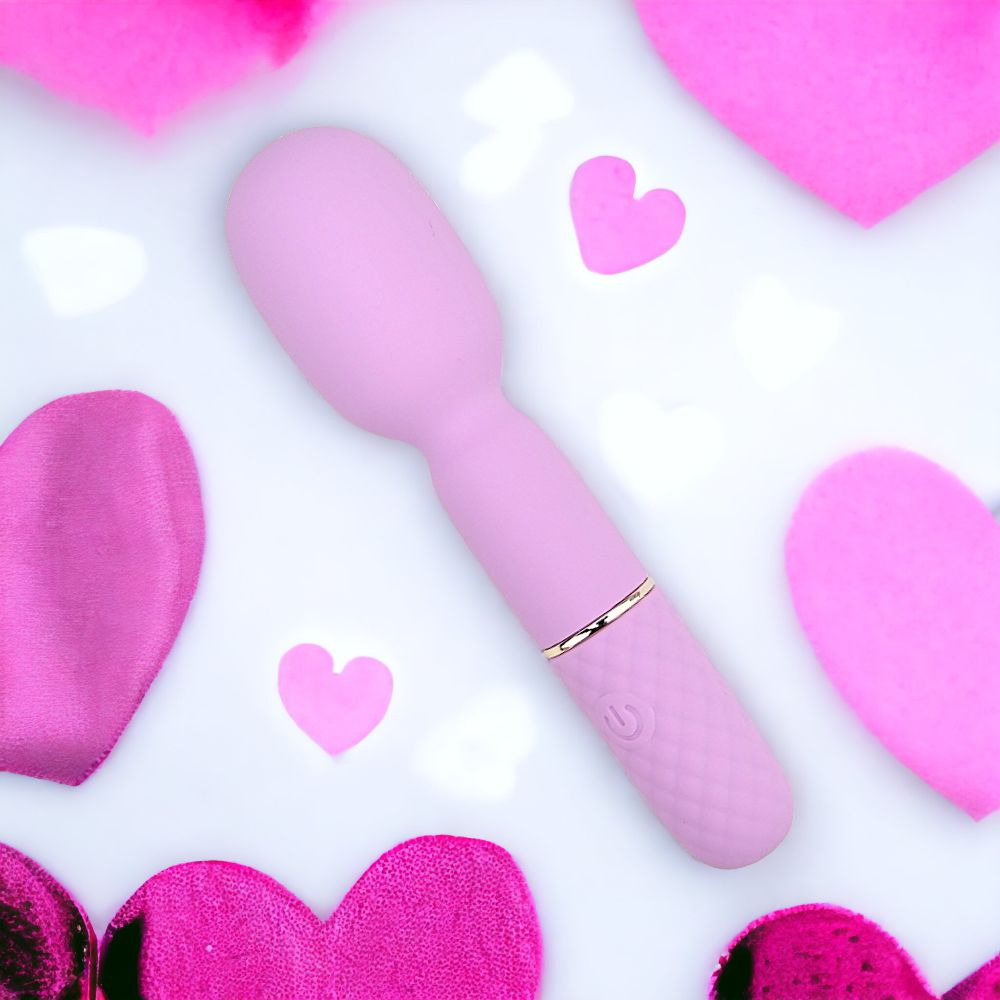 Nauti Petites 10 Speed Wand Vibrator – USB Rechargeable Small Silicone Wand Vibrator 5.5 Inch Length Electric Massager