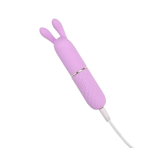 Nauti Petites 10 Speed Rabbit Ears Bullet Vibrator – USB Rechargeable Silicone Vibrator VIBRATORS