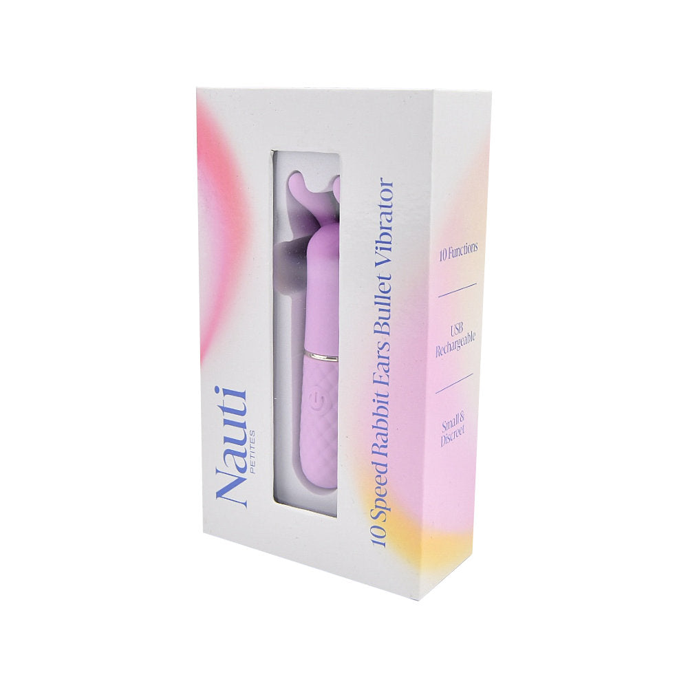 Nauti Petites 10 Speed Rabbit Ears Bullet Vibrator – USB Rechargeable Silicone Vibrator > Vibrators > Standard Vibrators
