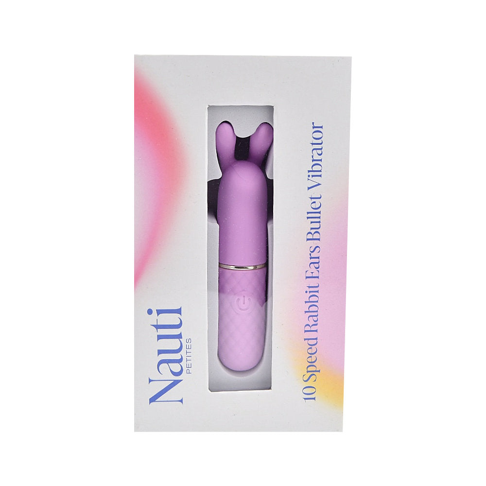 Nauti Petites 10 Speed Rabbit Ears Bullet Vibrator – USB Rechargeable Silicone Vibrator VIBRATORS