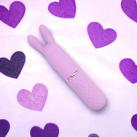 Nauti Petites 10 Speed Rabbit Ears Bullet Vibrator – USB Rechargeable Silicone Vibrator VIBRATORS