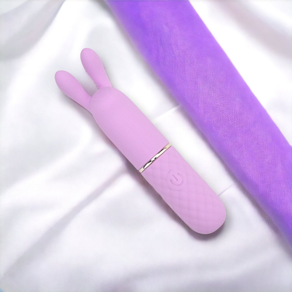 Nauti Petites 10 Speed Rabbit Ears Bullet Vibrator – USB Rechargeable Silicone Vibrator VIBRATORS