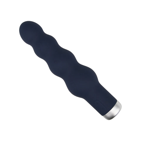 Nauti Silicone Ribbed Vibrator – Waterproof USB Rechargeable Silicone Vibrator 6.5 Inches Total Length Vibrators
