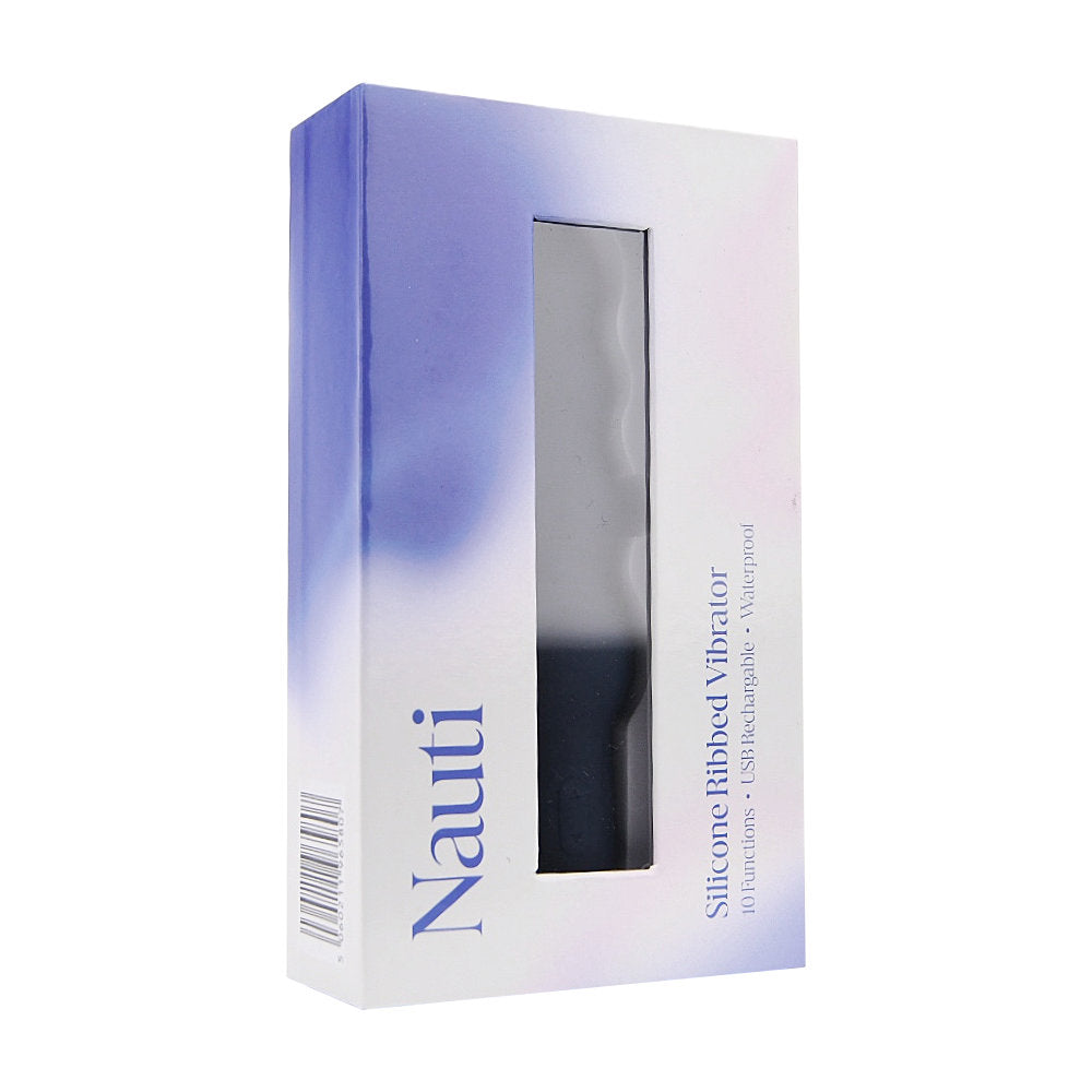 Nauti Silicone Ribbed Vibrator – Waterproof USB Rechargeable Silicone Vibrator 6.5 Inches Total Length > Vibrators > Standard Vibrators