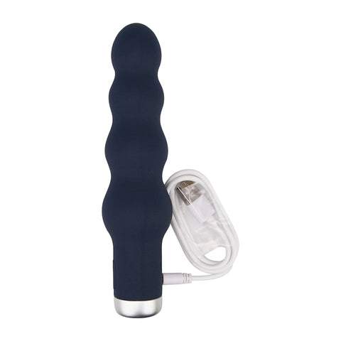 Nauti Silicone Ribbed Vibrator – Waterproof USB Rechargeable Silicone Vibrator 6.5 Inches Total Length Vibrators
