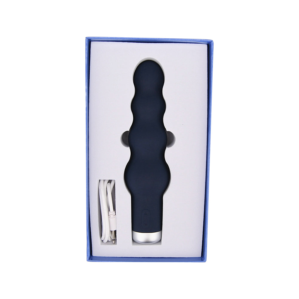 Nauti Silicone Ribbed Vibrator – Waterproof USB Rechargeable Silicone Vibrator 6.5 Inches Total Length Vibrators