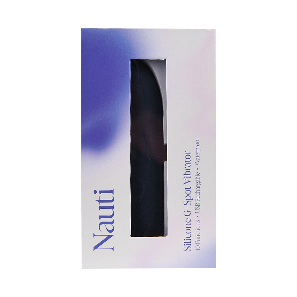 Nauti Silicone G-Spot Vibrator – Waterproof USB Rechargeable Silicone G-Spot Vibrator 6.5 Inches > Sex Toys For Ladies > G-Spot Vibrators