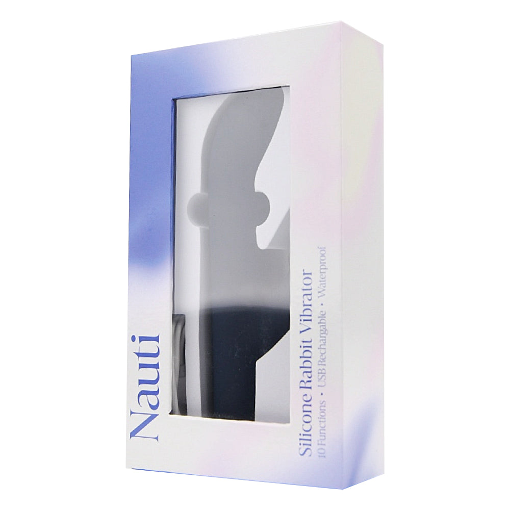 Nauti Silicone Rabbit Vibrator 5 Inch Insertable Waterproof USB Rechargeable > Vibrators > Ladies > Rabbit