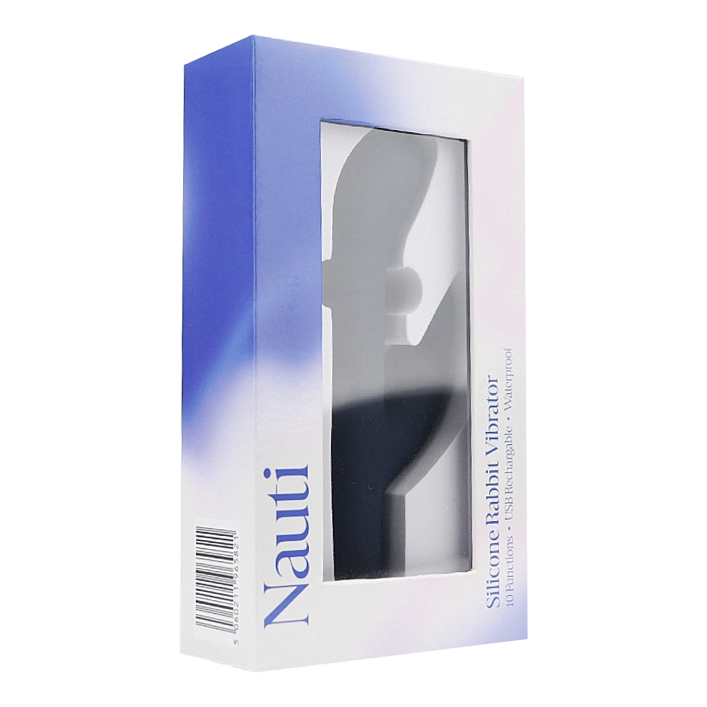 Nauti Silicone Rabbit Vibrator – Waterproof USB Rechargeable 6.5 Inch Rabbit Vibrator VIBRATORS-RABBIT