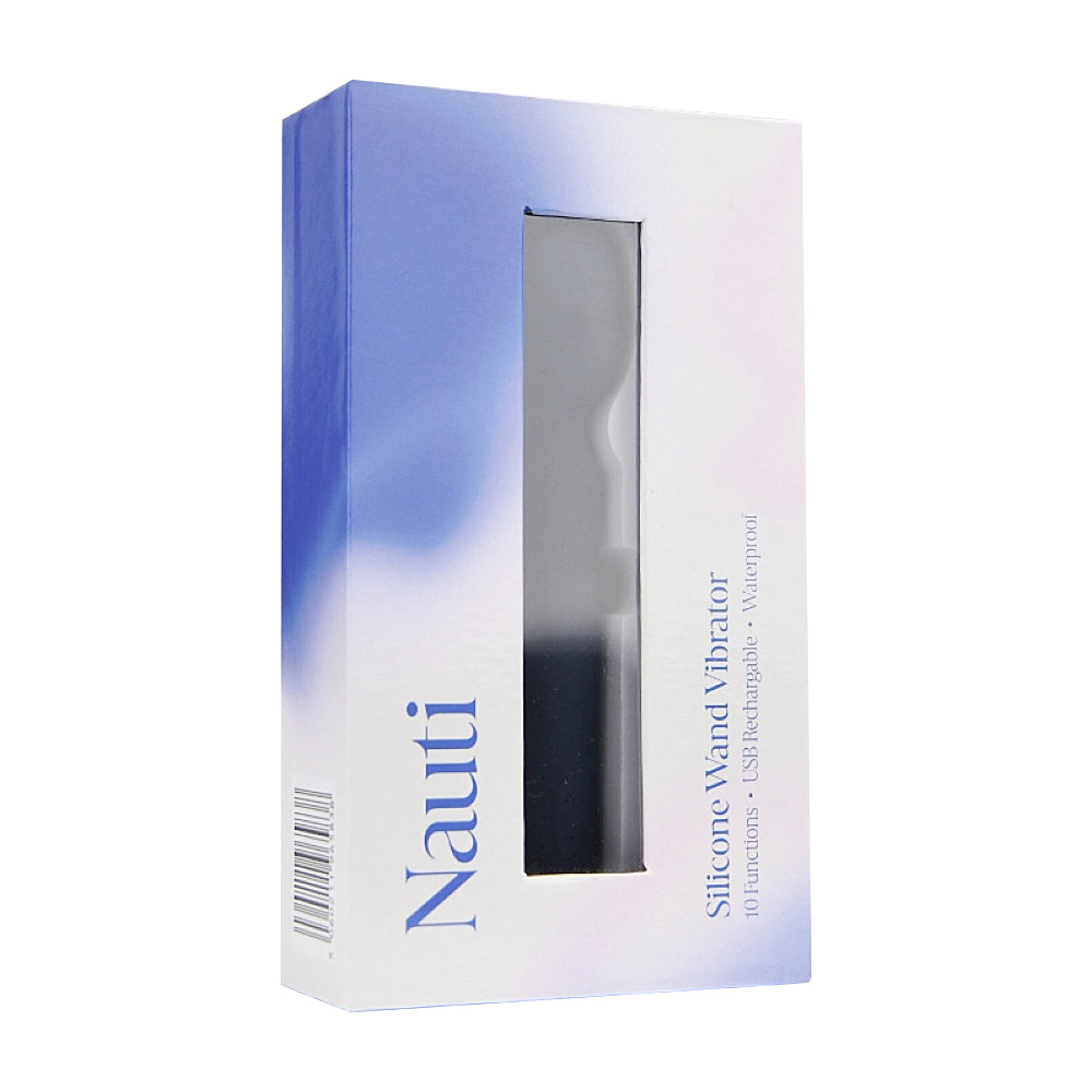 Nauti Silicone Wand Vibrator – Waterproof USB Rechargeable 6.5 Inches Length 5 Inches Circumference > Sex Toys > Mini Massagers