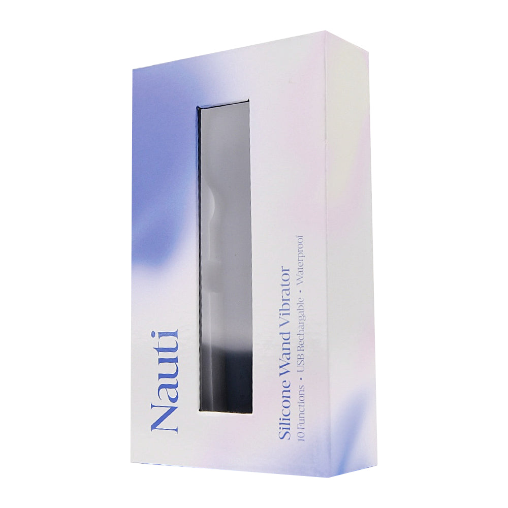 Nauti Silicone Wand Vibrator – Waterproof USB Rechargeable 6.5 Inches Length 5 Inches Circumference > Sex Toys > Mini Massagers