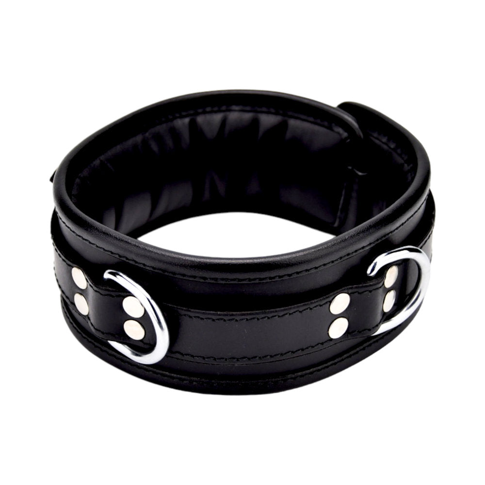 BOUND Leather Collar (Black) – Adjustable Leather Collar Default Title > Bondage Gear > Collars & Leashes