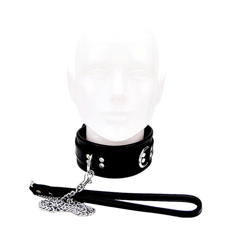 BOUND Leather Collar (Black) – Adjustable Leather Collar Restraints