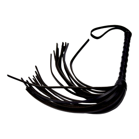 BOUND Leather Flogger – High-Quality Durable Leather Flogger With Wrist Wrap and Thick Falls Whips