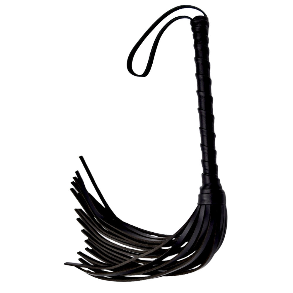 BOUND Leather Flogger – High-Quality Durable Leather Flogger With Wrist Wrap and Thick Falls Whips