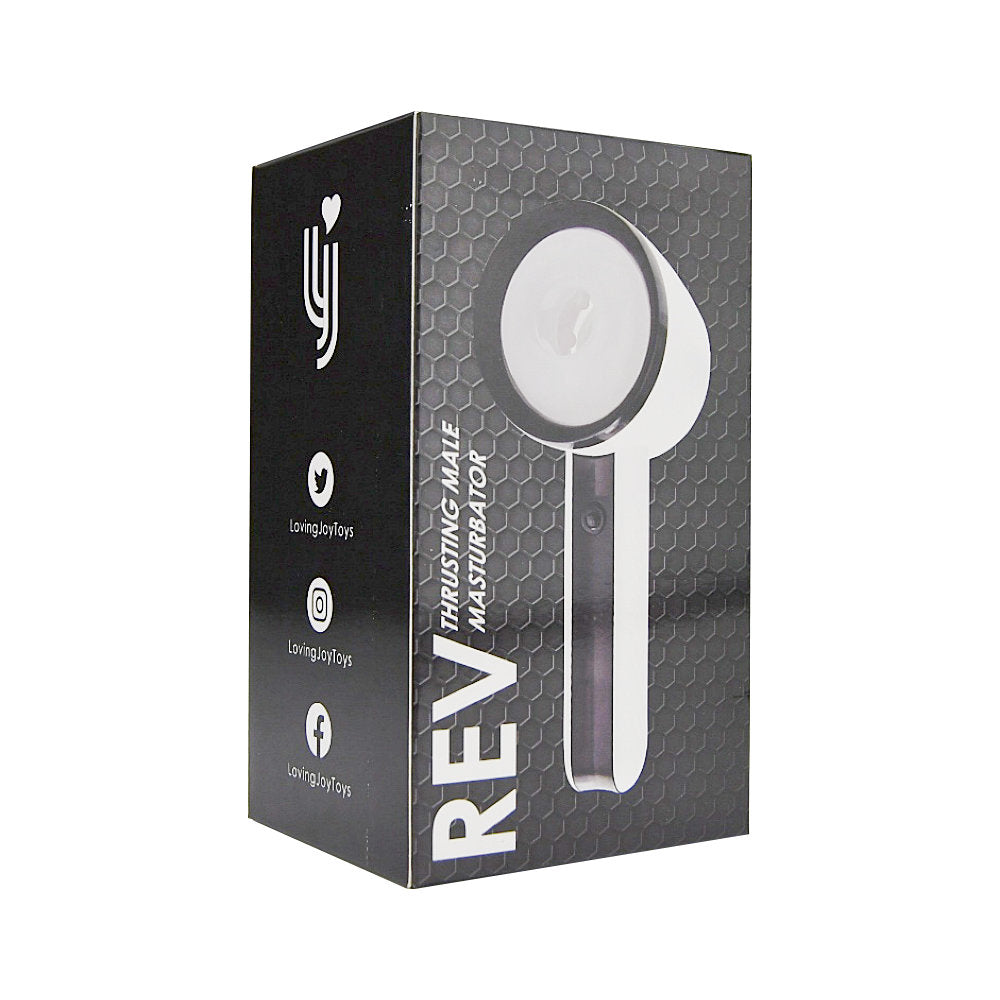 Rev Thrusting Male Masturbator – USB Rechargeable Handheld Male Masturbator with Three Speeds Strokers - Vibrating