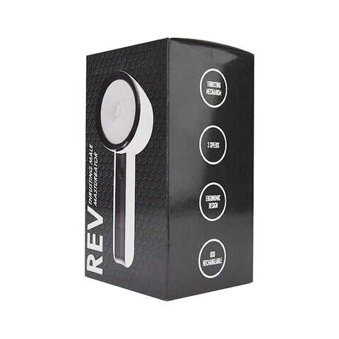 Rev Thrusting Male Masturbator – USB Rechargeable Handheld Male Masturbator with Three Speeds Strokers - Vibrating