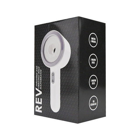 REV Thrusting and Vibrating Male Masturbator – USB Rechargeable, 8 Inch Length Male Masturbator Strokers - Vibrating