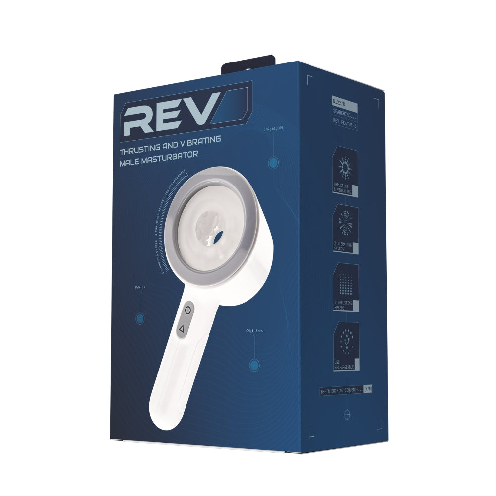 REV Thrusting and Vibrating Male Masturbator – USB Rechargeable 8 Inch > Sex Toys For Men > Masturbators > Vibrating