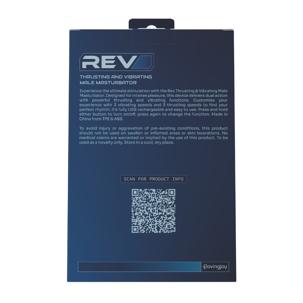 REV Thrusting and Vibrating Male Masturbator – USB Rechargeable 8 Inch > Sex Toys For Men > Masturbators > Vibrating