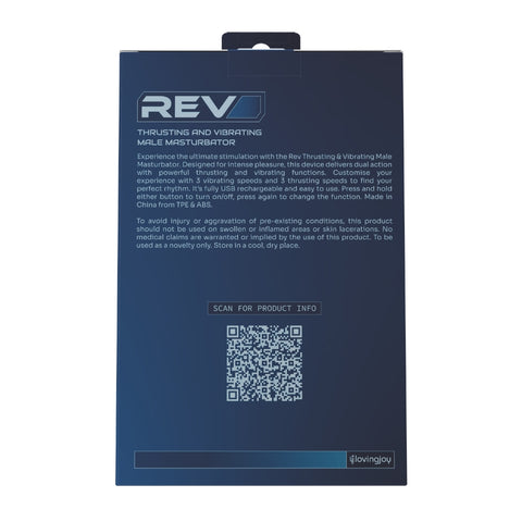 REV Thrusting and Vibrating Male Masturbator – USB Rechargeable 8 Inch > Sex Toys For Men > Masturbators > Vibrating