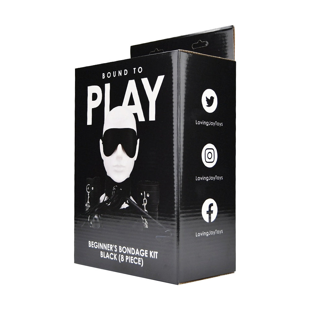 Bound to Play Beginner's Bondage Kit (Black) – 8 Piece Bondage Set > Bondage Gear > Bondage Kits