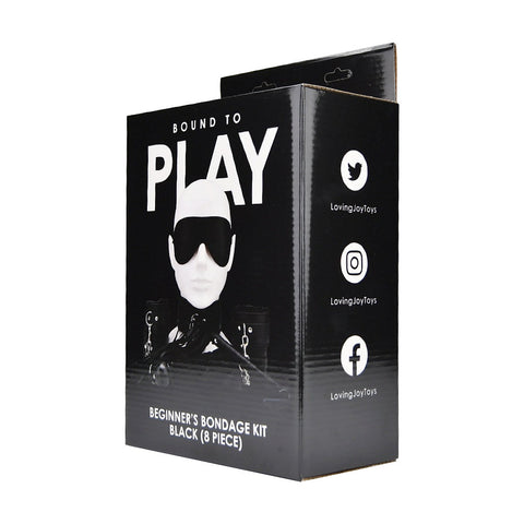 Bound to Play Beginner's Bondage Kit (Black) – 8 Piece Bondage Set > Bondage Gear > Bondage Kits